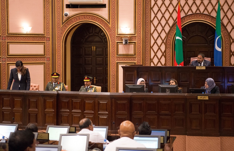 ޑިފެންސް މިނިސްޓަރު މާރިޔާ މާފަށް އެދިވަޑައިގެންފި