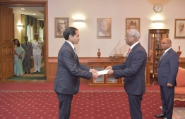 The newly appointed Ambassador of India to Maldives Sunjay Sudhir. PHOTO: PRESIDENT'S OFFICE