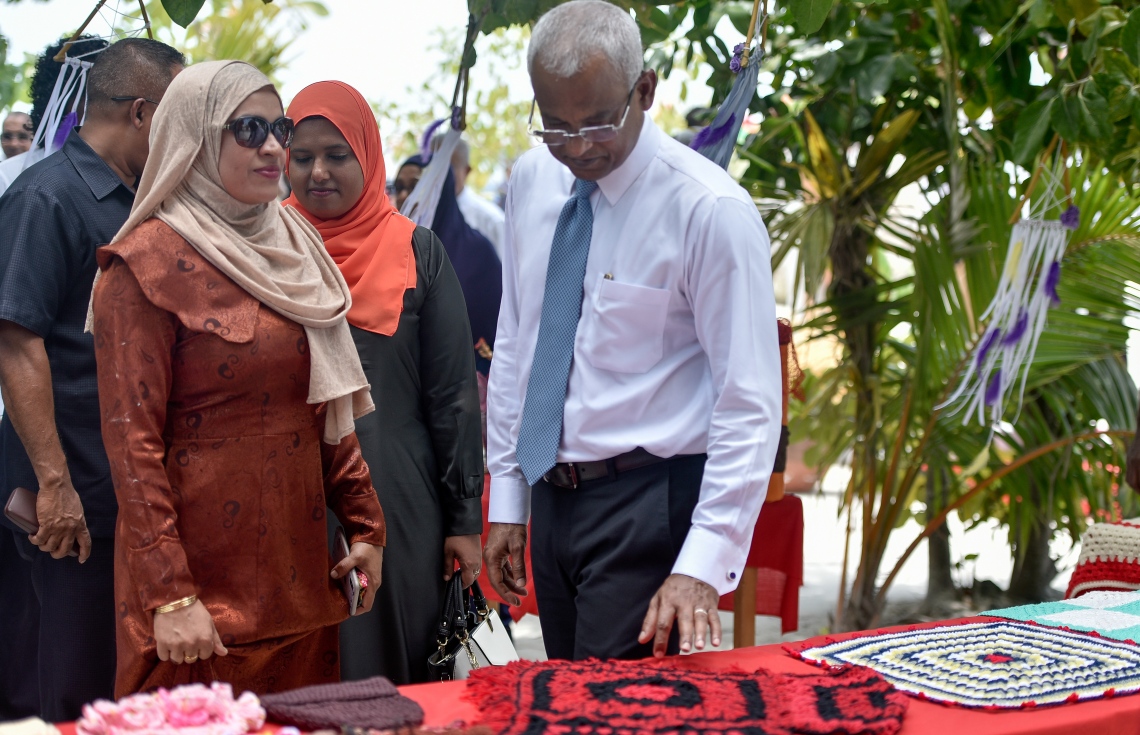 ކ. މާފުށި: މާޗް 7، 2019- މި ރަށުގައި ބޭއްވި، މި އަހަރުގެ ބައިނަލްއަގްވާމީ އަންހެނުންގެ ދުވަހުގެ ރަސްމީ ޖަލްސާގެ ތެރެއިން.---ފޮޓޯ: އަހުމަދު ނިިޝާތު/މިހާރު