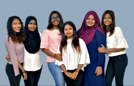 The uber-talent group of sisters, cousins and friends 'Faimini Boduberu' is a musical group that breaks stereotypes every day. From the left is standing Rishdha Shuja, Hishma Zubair, Shykha Sameeu, Lila Ibrahim, Aishath Rifga and Rishma Zubair. PHOTO: THE EDITION / HAWWA AMAANY ABDULLA