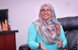 Pictured above is Mariyam Shafeeq, the current Managing Director for Aasandha Pvt Ltd, Maldives' universal health care provider. PHOTO: MIHAARU