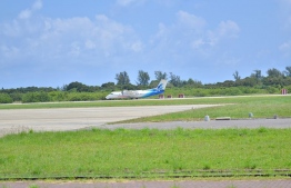 Maldivian Flights at airport runway strip. PHOTO: MIHAARU