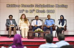 From the Maldives Forensic Stakeholder Meeting. PHOTO: HUSSAIN WAHEED / MIHAARU