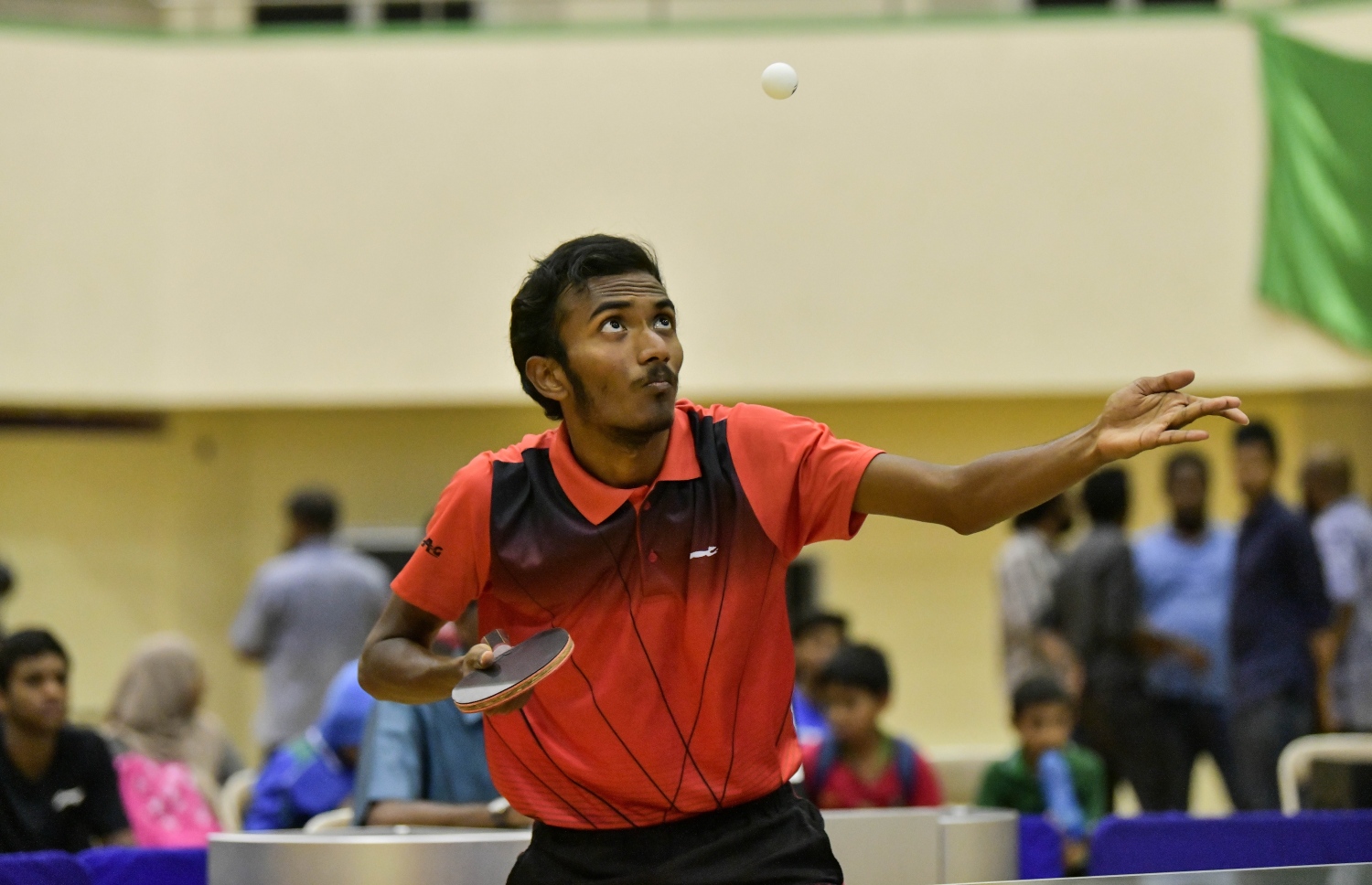 ފިރިހެން ސިންގަލްސް ރަނަރަޕް ޝައްފާން ފައިނަލުގައި ކުޅެނީ. --ފޮޓޯ: ނިޝާން އަލީ/ މިހާރު