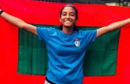 Aishath Himna Hassan who currently holds the national record in the Women's 400m Dash, finishing in 59.18 seconds.