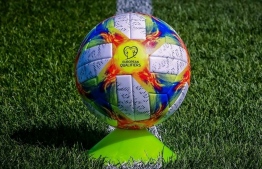 The official European Qualifiers ball. PHOTO: IGOR PANEVSKI/UEFA