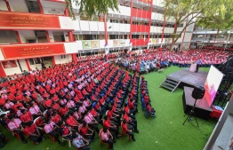 The inauguration ceremony of the 'Global Money Week' 2019 held at Iskandhar School. PHOTO: NISHAN ALI / MIHAARU