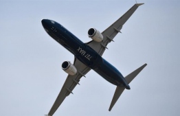 A photograph of a Boeing Max 737 aircraft. PHOTO: AFP 