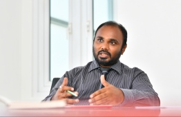 Managing Director of SME Financial and Development Corporation (SDFC). PHOTO: HUSSAIN WAHEED/MIHAARU