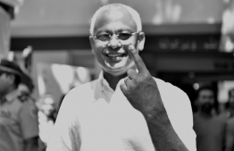 President Ibrahim Mohamed Solih after casting his ballot in the 2019 parliamentary elections. PHOTO: TWITTER / DYINGREGIME