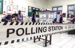 Polling station closes at 1800 hours. PHOTO: NISHAN ALI / MIHAARU