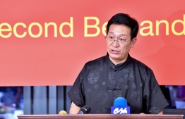 Chinese Ambassador to Maldives Zhang Lizhong claimed that ongoing discussions for commercial loan deferment will yield success. PHOTO: NISHAN ALI / MIHAARU
