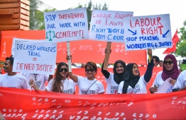 Labour day march / Maldives Labour and Social Democratic party PHOTO: HUSSAIN WAHEED