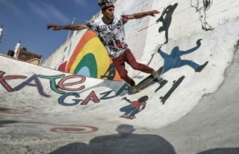 A skateboard park has opened in Gaza City, the first and only full skate park in the Palestinian enclave A skateboard park has opened in Gaza City, the first and only full skate park in the Palestinian enclave. PHOTO: AFP