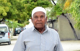Dawood Ibrahim of L.Gan; the man who has seen all the presidencies in Maldives. PHOTO: HAWWA AMAANY ABDULLA / THE EDITION