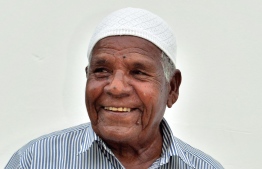 Dawood Ibrahim of L.Gan; the man who saw all the presidencies in Maldives. PHOTO: HAWWA AMAANY ABDULLA / THE EDITION