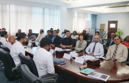 the briefing held at the Foreign Ministry for officials from the Diplomatic Corps regarding the Maldives Partnership Forum 2019.