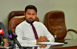 (FILE)  Former Permanent Secretary of the Ministry of Islamic Affairs Musab at a press conference on May 12, 2019: Supreme Court ruled that if Musab wishes to be compensated for unlawful dismissal, he has the right to pursue this as a a separate case.