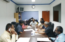 Male' City Council meeting underway. PHOTO: HASSAN AMIR/MIHAARU.