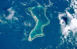 Diego Garcia. A United States military base situated in British Indian Ocean Territory, situated south of Maldives. PHOTO: SCIENCE PHOTO LIBRARY