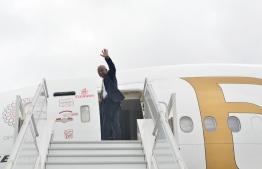President Ibrahim Mohamed Solih departs to attend 14th OIC. PHOTO: PRESIDENTS OFFICE
