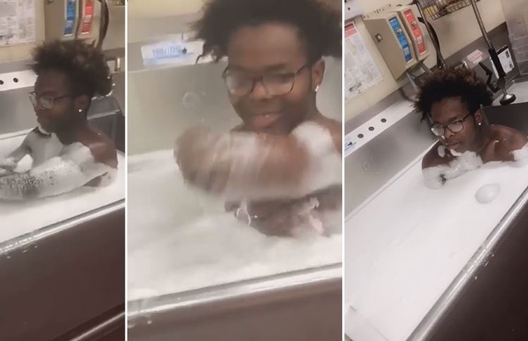 އެމެރިކާގެ ރެސްޓޯރަންޓެއްގެ ސިންކް ތެރޭގައި ފެންވަރައިފި