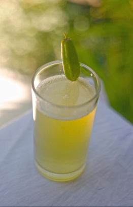 'Bilamagu' Juice ready and freshly garnished - perfect pick me up on a hot, summery day. 
PHOTO: HAWWA AMANY ABDULLA /THE EDITION