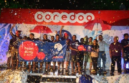 Team Buoy by Milaidhoo wins Ooredoo Masrace 2019. PHOTO: OOREDOO MALDIVES