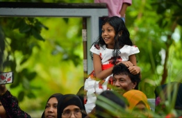 June 4, 2019, Male' City: Spectators watch the cultural parade held on the occasion of Eid al-Fitr. PHOTO: HUSSAIN WAHEED / MIHAARU