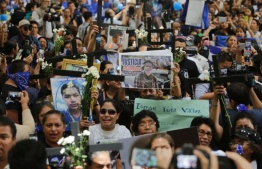 Some 325 people, mostly opposition supporters, died in Nicaragua's political unrest. On May 30, 2019, members of the "Mothers of April" association attended mass in honour of their slain children  PHOTO: AFP/INTI OCON