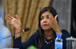 At the emergency meeting held by the Parliament Committee for Human Rights and Gender held Friday evening, MP Rozaina expressed concern that relevant authorities have failed to take required actions against reported cases of sexual violence. Photo: Mihaaru News