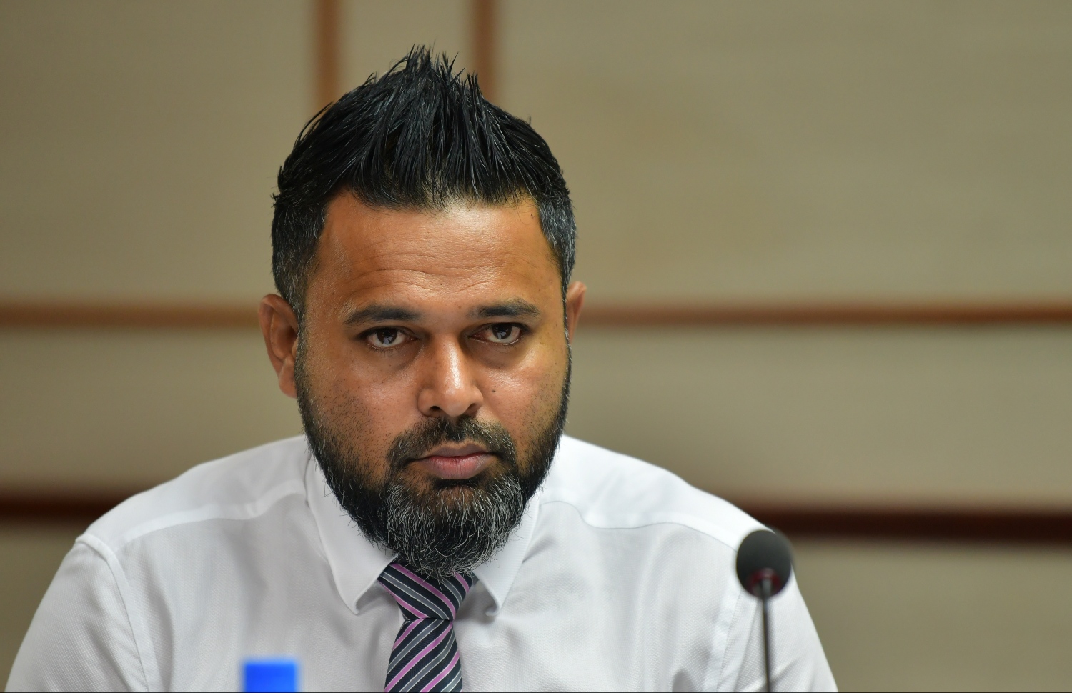 ރައްޔިތުންގެ މަޖިލިހުގެ ނައިފަރު ދާއިރާގެ މެމްބަރު އަދި ޕީޕީއެމްގެ ނައިބު ރައީސް އަހުމަދު ޝިޔާމް-- ފޮޓޯ: މިހާރު