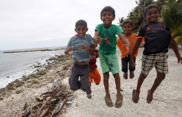 A group of children pictured in an island. PHOTO/UNDP