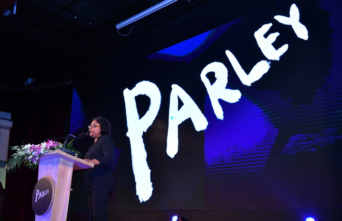 މާލެ: ޖޫން 15، 2019: ދުނިޔޭގެ ކަނޑުތަކުގެ ދުވަސް ފާހަގަކުރުމަށް ގިޔާސުއްދީން އިންޓަނޭޝަނަލް ސްކޫލުގައި ބޭއްވި ހާއްސަ ރަސްމިއްޔާތެއްގައި، ބޭފުޅަކު ވާހަކަ ދައްކަވަނީ.-- ފޮޓޯ: ރައީސް އޮފީސް