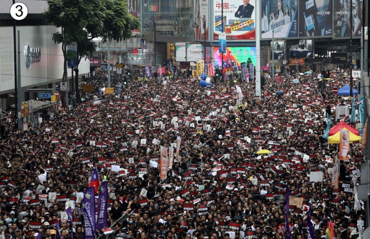 ހޮންގް ކޮންގްގައި ދެ މިލިއަން މީހުންގެ އެއްވުން!