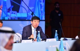 United Nations Assistant Secretary General Haoliang Xu at the Maldives Partnership Forum. PHOTO: MINISTRY OF FOREIGN AFFAIRS