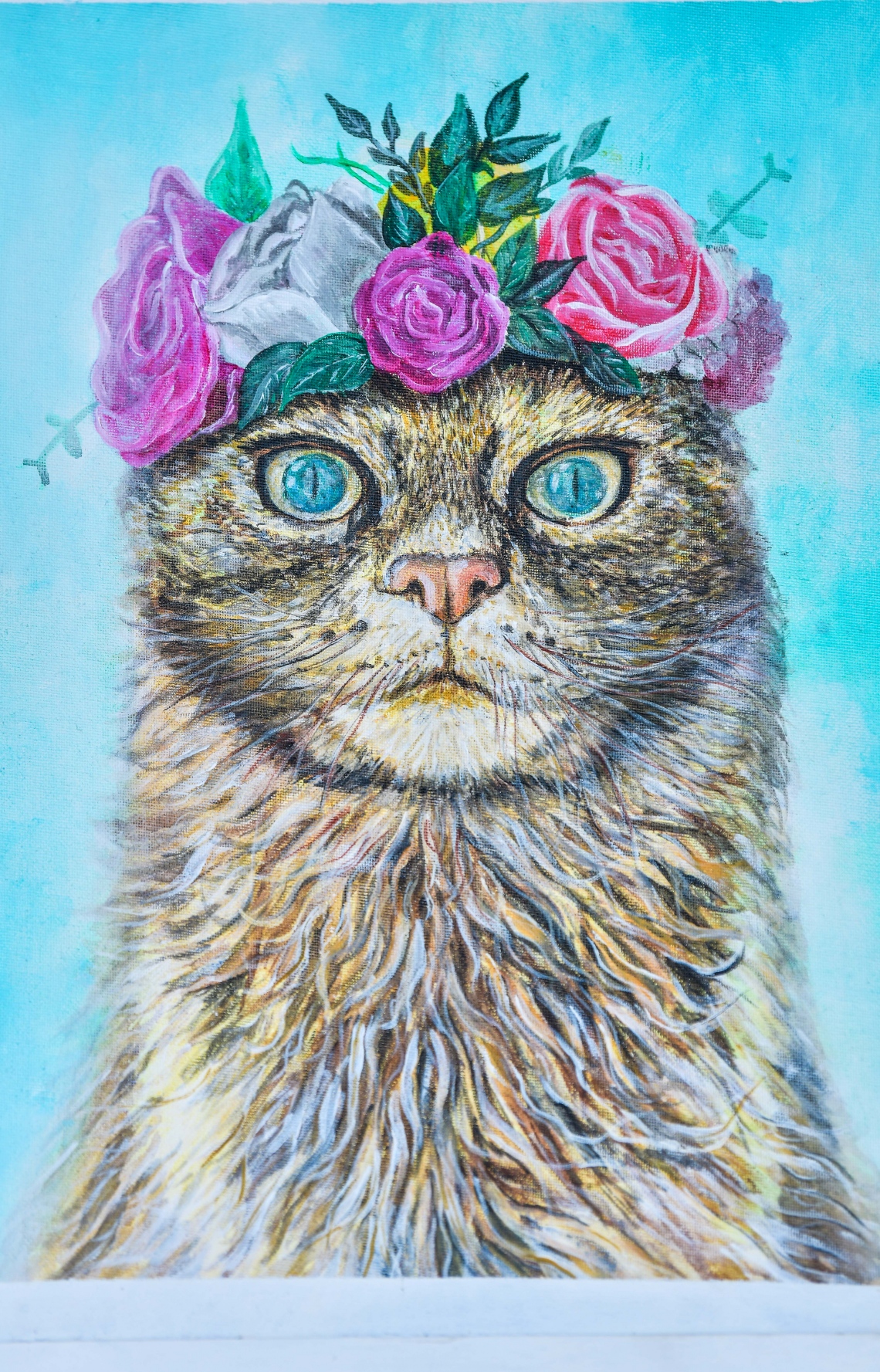 ހުޅުމާލެ: ޖޫން 22، 2019: ލައިވް މިއުޒިކަށް ލޯބި ކުރާ ފަންނާނުންގެ ހުނަރުތައް ދައްކާލުމަށް އުފައްދާފައިވާ މިއުޒިކް ކޮމިއުނިޓީ "ފަންނުގެ ދަރިން" ގެ ފަރާތުން ހުޅުމާލޭގައި ބޭއްވި ފެސްޓިވަލުގައި ބަހައްޓާފައިވާ ކުރެހުމެއް.-- ފޮޓޯ: ނިޝާން އަލީ /މިހާރު