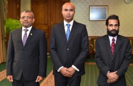 Ismail Sofwan (M), formerly a member of Maldives Broadcasting Commission. PHOTO/PRESIDENT'S OFFICE