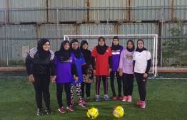 Female football team posing for a photograph after practice session hosted by NPC. PHOTO: NATIONAL PARALYMPIC COMMITTEE