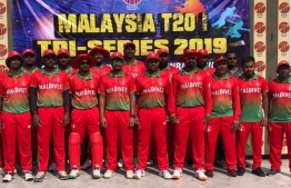 The National Cricket Team of Maldives. PHOTO: MIHAARU