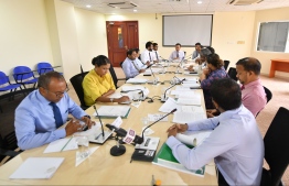During a meeting of the parliamentary Judiciary Committee. FILE PHOTO: HUSSAIN WAHEED / MIHAARU