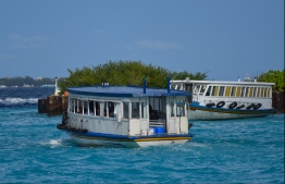 A ferry operated by Maldives Transport and Contracting Company (MTCC). PHOTO: HUSSAIN WAHEED/ MIHAARU