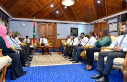 President Ibrahim Mohamed Solih meets Bar Council members. PHOTO: PRESIDENT'S OFFICE