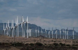 Wind turbines of the Lake Turkana Wind Power project in Loiyangalani, Marsabit County. Kenya will on July 19, 2019 inaugurate Africa's biggest wind power plant. PHOTO | YASUYOSHI CHIBA | AFP
