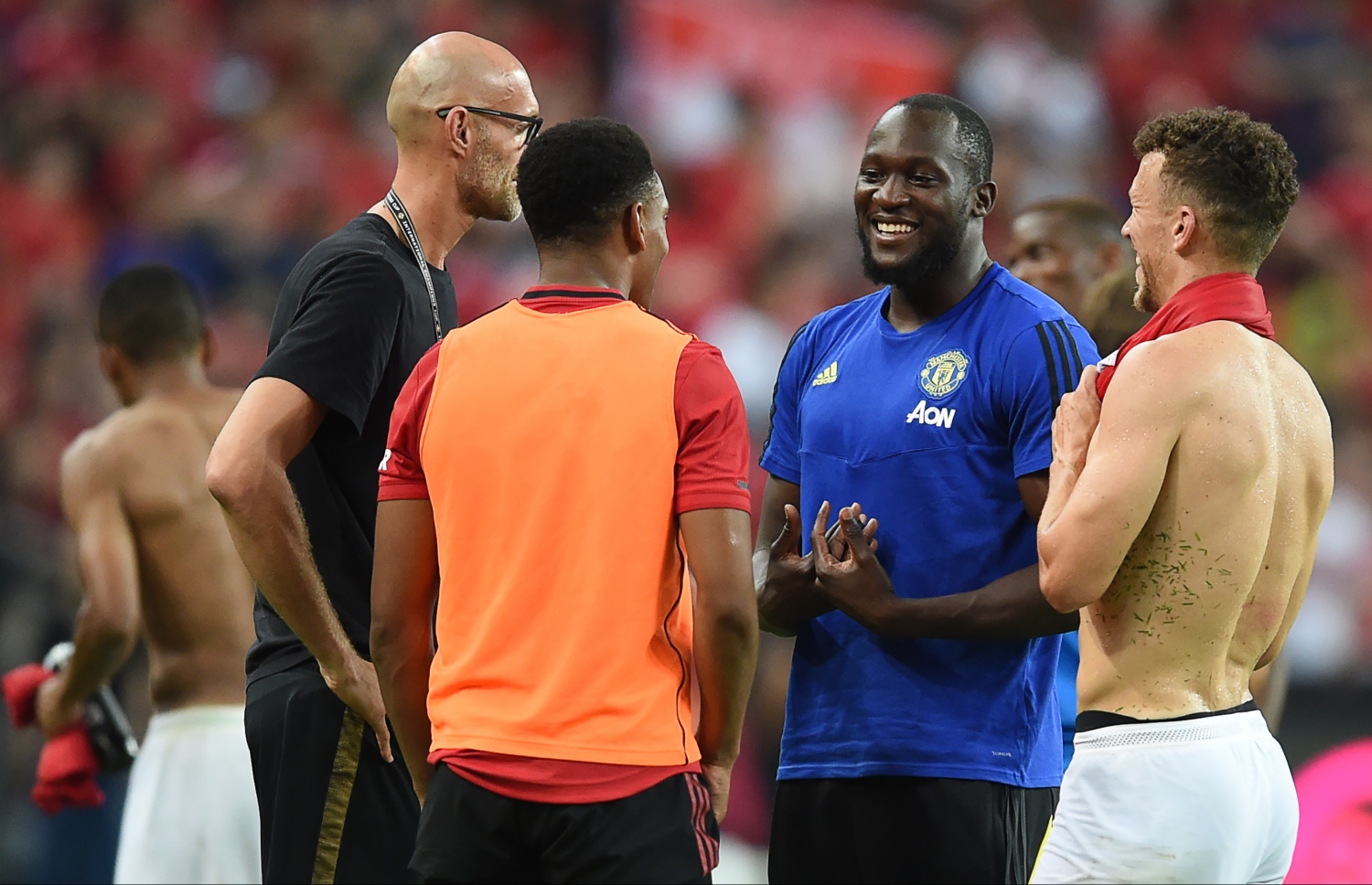 އިންޓައާ ދެކޮޅަށް އިއްޔެ ކުޅުނު މެޗުގެ ތެރެއިން ލުކާކޫ. -- ފޮޓޯ: އޭއެފްޕީ