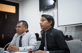 Parliamentary Committee on Public Finance submitted case to Maldives Police Service against Deputy CEO of Bank of Maldives Mohamed Shareef over alleged provision of false information. PHOTO: PARLIAMENT