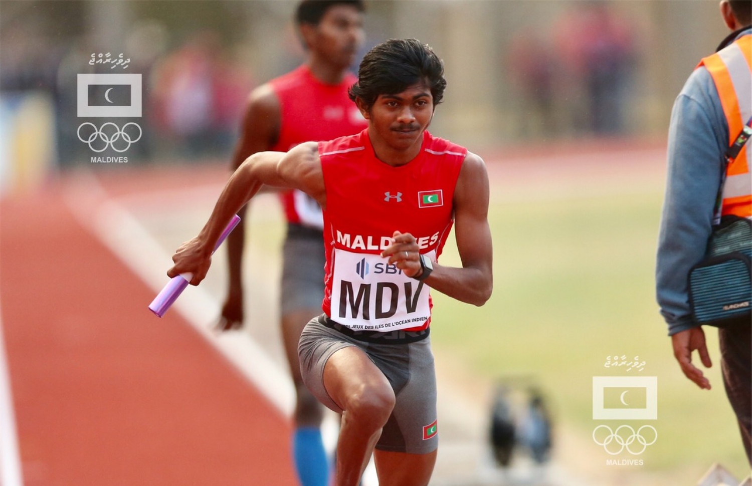 އިބާދުﷲ އިންޑިއަން އޯޝަން އައިލެންޑް ގޭމްސްގައި ދުވަނީ. --ފޮޓޯ: އެމްއޯސީ