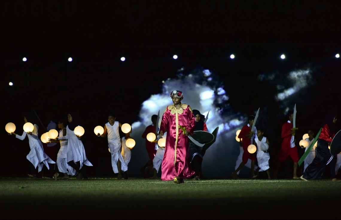 މާލެ: ޖުލައި 26، 2019- ގަލޮޅު ދަނޑުގައި ކުރިއަށްދިޔަ މި އަހަރުގެ މިނިވަން ދުވަހުގެ ކުޅިވަރުތަކުގެ ތެރެއިން.---ފޮޓޯ: ހުސައިން ވަހީދު/މިހާރު