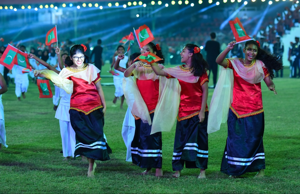 މާލެ: ޖުލައި 26، 2019- ގަލޮޅު ދަނޑުގައި ކުރިއަށްދިޔަ މި އަހަރުގެ މިނިވަން ދުވަހުގެ ކުޅިވަރުތަކުގެ ތެރެއިން.---ފޮޓޯ: ހުސައިން ވަހީދު/މިހާރު