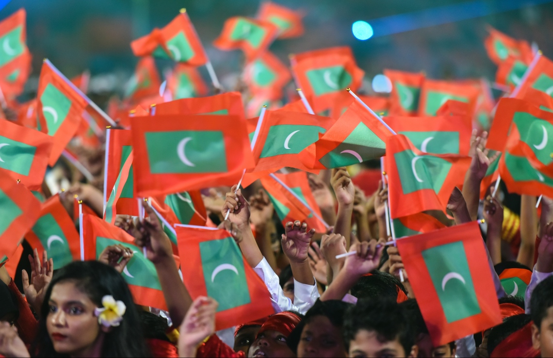 މާލެ: ޖުލައި 26، 2019- ގަލޮޅު ދަނޑުގައި ކުރިއަށްދިޔަ މި އަހަރުގެ މިނިވަން ދުވަހުގެ ކުޅިވަރުތަކުގެ ތެރެއިން.---ފޮޓޯ: ހުސައިން ވަހީދު/މިހާރު